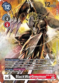 BlackWarGreymon (Alternate Art) #BT8-070 SR