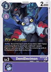 DemiDevimon #BT8-072 U