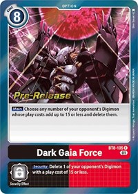 Dark Gaia Force #BT8-105 R