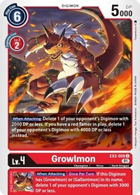 Growlmon #EX2-009 C