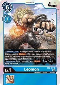 Leomon #EX2-017 SR