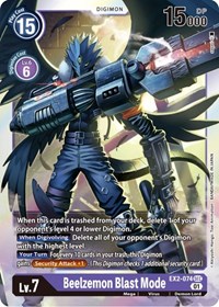 Beelzemon Blast Mode #EX2-074 SEC