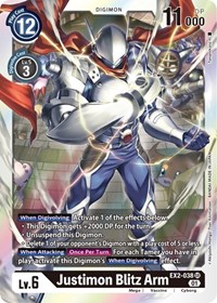 Justimon Blitz Arm #EX2-038 SR