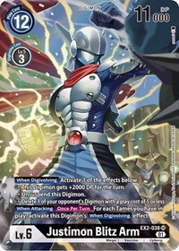 Justimon Blitz Arm (Alternate Art) #EX2-038 SR