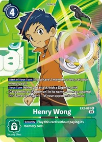 Henry Wong (Alternate Art) #EX2-061 R