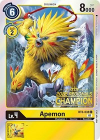 Apemon (2022 Championship Online Regional) [Online Champion] #BT6-038 C