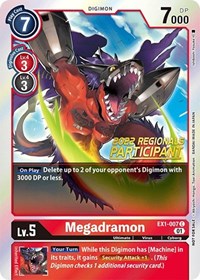 Megadramon (2022 Championship Online Regional) [Online Participant] #EX1-007 C