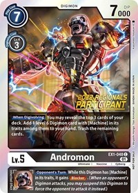 Andromon (2022 Championship Online Regional) [Online Participant] #EX1-048 C