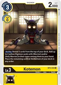 Kotemon - BT5-034 (Tamer Party Vol. 5 Promo) #BT5-034 C