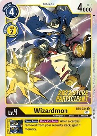 Wizardmon (2022 Store Participant) #BT6-034 U