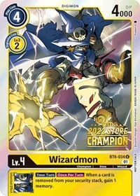 Wizardmon (2022 Store Champion) #BT6-034 U