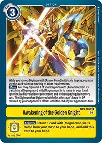 Awakening of the Golden Knight #BT9-098 C