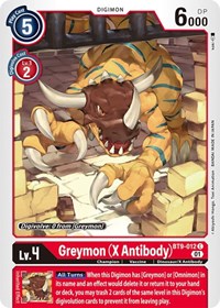 Greymon (X Antibody) #BT9-012 C