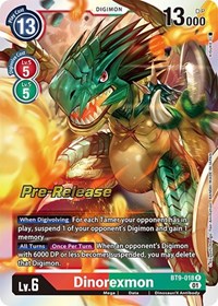 Dinorexmon #BT9-018 R