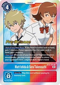 Matt Ishida & Sora Takenouchi #BT9-085 R
