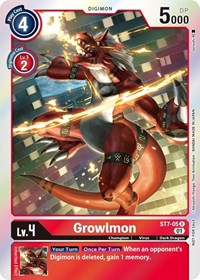 Growlmon (Gen Con 2022) #ST7-05 R