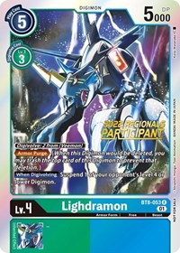 Lighdramon (2022 Championship Offline Regional) [Online Participant] #BT8-053 R