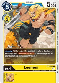 Leomon (X Record Pre-Release Tournament) #EX1-027 R
