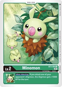 Minomon (Winner Pack X Record) #BT3-004 U