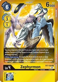 Zephyrmon (Event Pack 3) #BT7-036 U