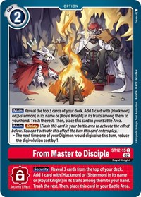 From Master to Disciple #ST12-15 C