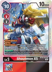 Shoutmon X5 #BT10-013 SR