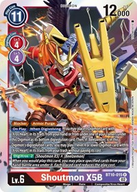 Shoutmon X5B #BT10-015 R