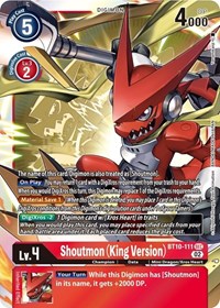 Shoutmon (King Version) #BT10-111 SEC