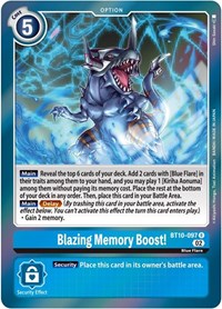 Blazing Memory Boost! #BT10-097 R
