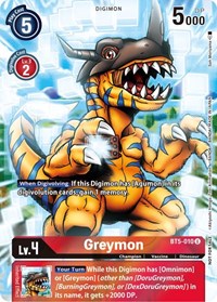 Greymon (25th Special Memorial Pack) #BT5-010 U