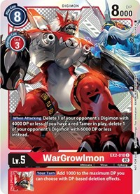 WarGrowlmon (Xros Encounter Pre-Release) #EX2-010 U