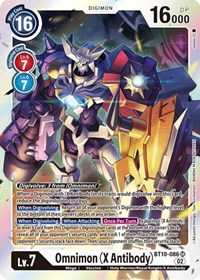 Omnimon (X Antibody) #BT10-086 SR
