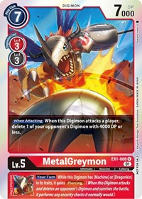MetalGreymon (Premium Deck Set Lucky Pack) #EX1-008 R