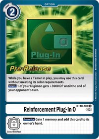 Reinforcement Plug-In 0 #BT10-109 U