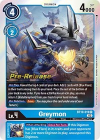 Greymon #BT10-019 R