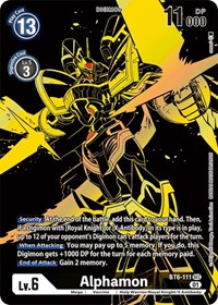 Alphamon (Xros Encounter Ghost Rare) #BT6-111 SEC