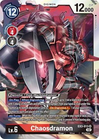 Chaosdramon #EX3-013 SR