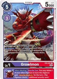Growlmon #EX3-057 C