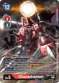 Chaosdramon (Alternate Art) #EX3-013 SR