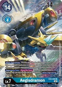 Aegisdramon (Alternate Art) #EX3-026 SR