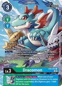 Dracomon (Alternate Art) #EX3-037 U