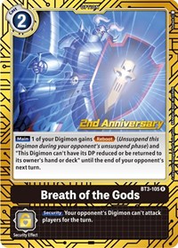Breath of the Gods (2nd Anniversary Card Set) #BT3-105 R
