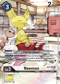 Neemon (2nd Anniversary Frontier Card) #BT7-080 C