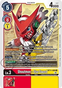 Shoutmon + Star Sword #BT11-009 C