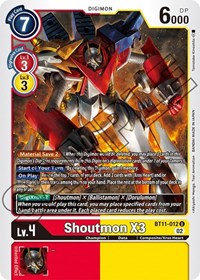 Shoutmon X3 #BT11-012 U