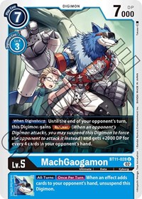 MachGaogamon #BT11-028 U