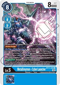 MetalGreymon + Cyber Launcher #BT11-030 U
