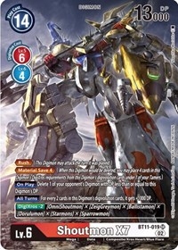 Shoutmon X7 (Alternate Art) #BT11-019 SR