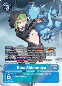 Rina Shinomiya (Alternate Art) #BT11-112 SEC