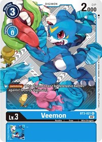 Veemon - BT3-021 (Winner Pack Dimensional Phase) #BT3-021 R